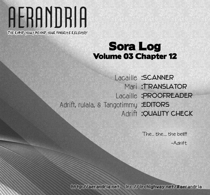 Sora Log - Vol.3 Chapter 12 : Awakening