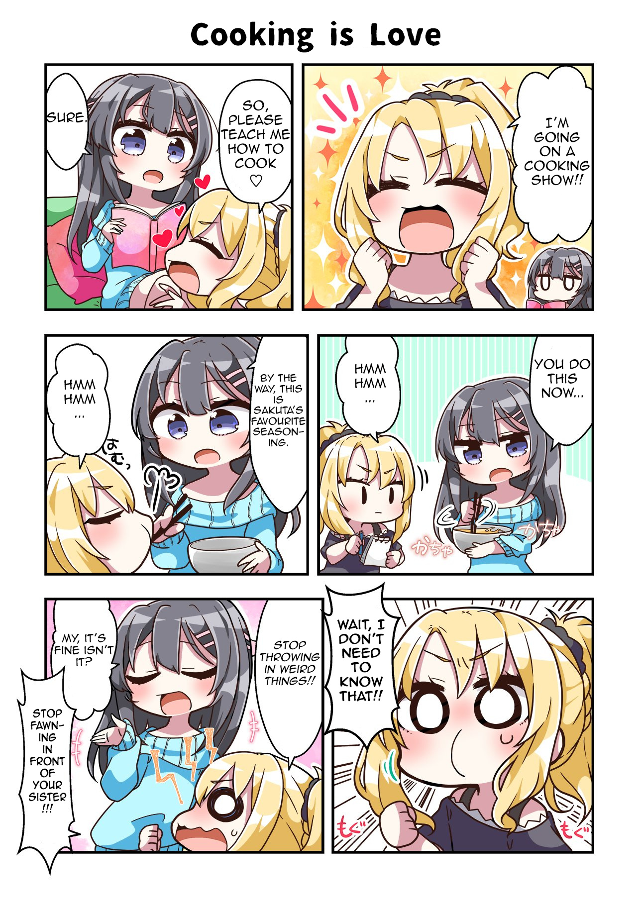 Aobuta 6-Koma - Chapter 19: Cooking Is Love