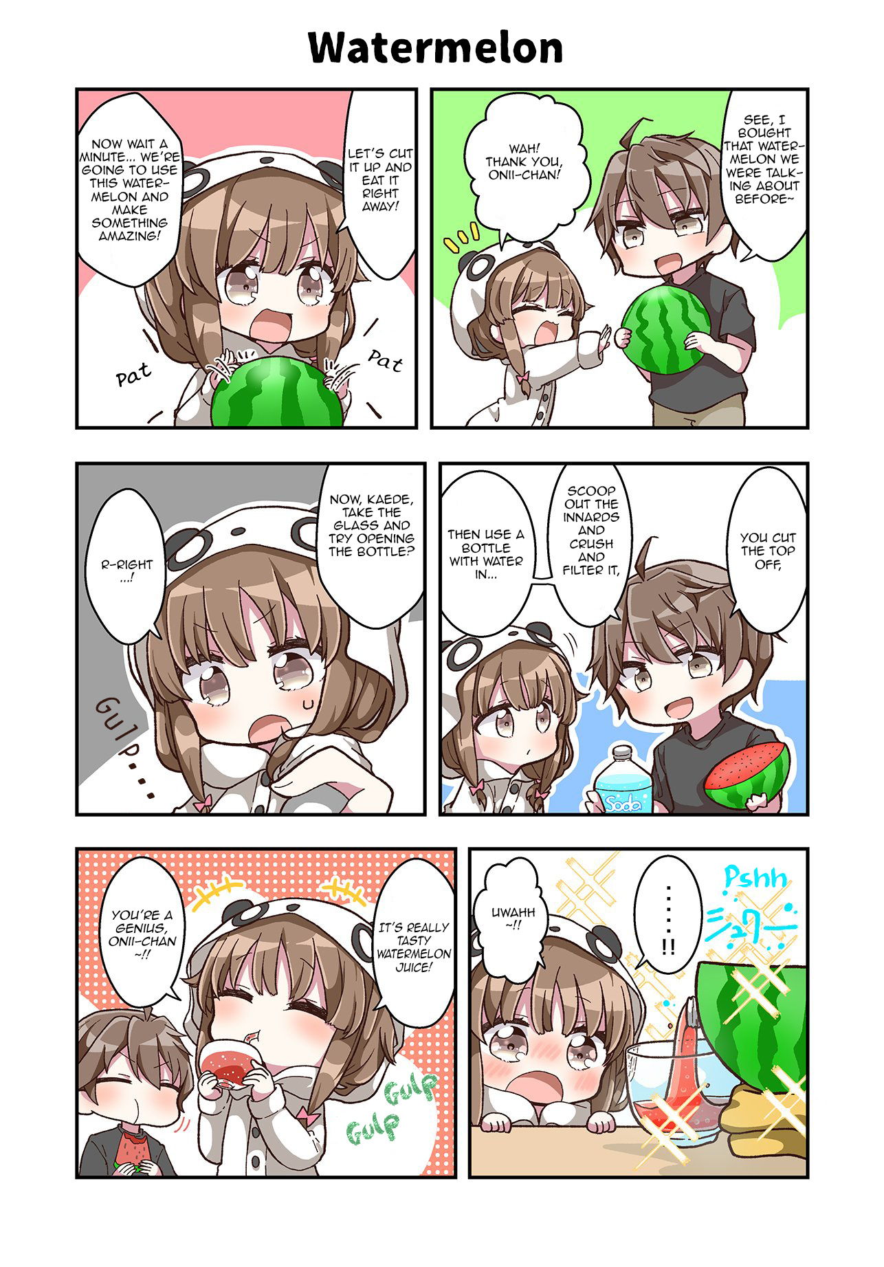 Aobuta 6-Koma - Chapter 8: Watermelon