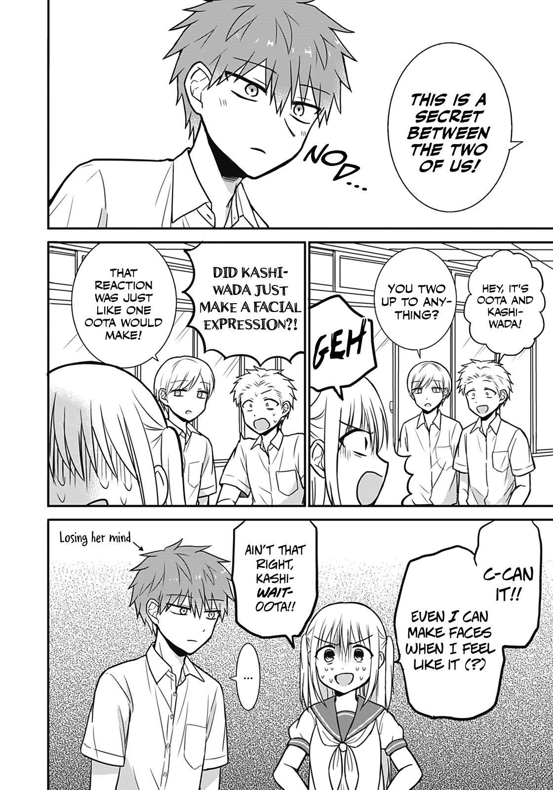 Expressionless Kashiwada-San And Emotional Oota-Kun - Vol.2 Chapter 25.5: Kashiwada-San And Oota-Kun Swap Bodies