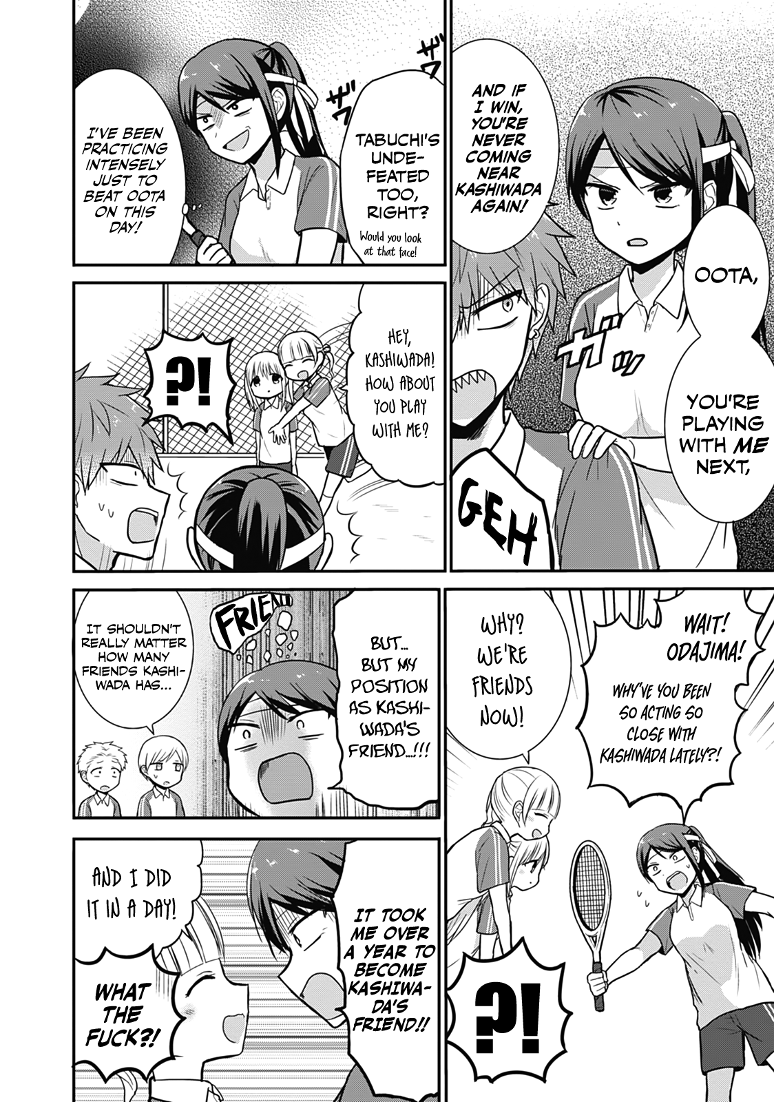 Expressionless Kashiwada-San And Emotional Oota-Kun - Vol.2 Chapter 24: Kashiwada-San And Oota-Kun Play Tennis