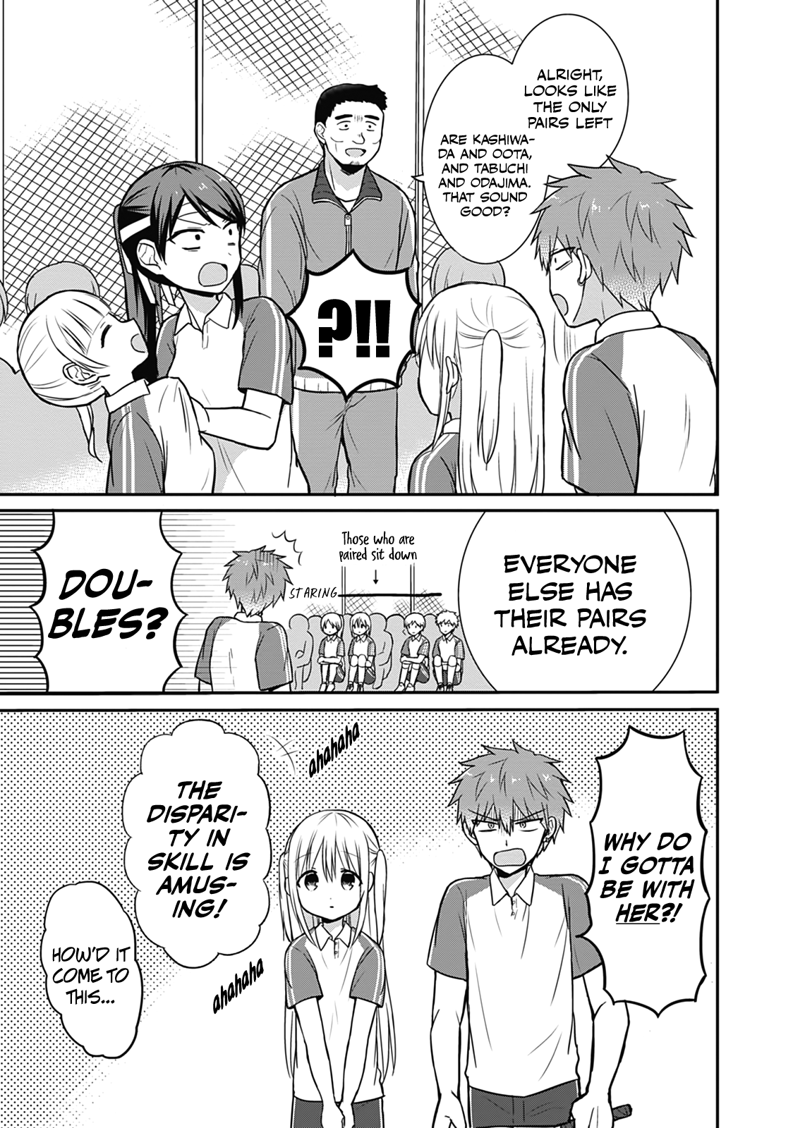 Expressionless Kashiwada-San And Emotional Oota-Kun - Vol.2 Chapter 24: Kashiwada-San And Oota-Kun Play Tennis