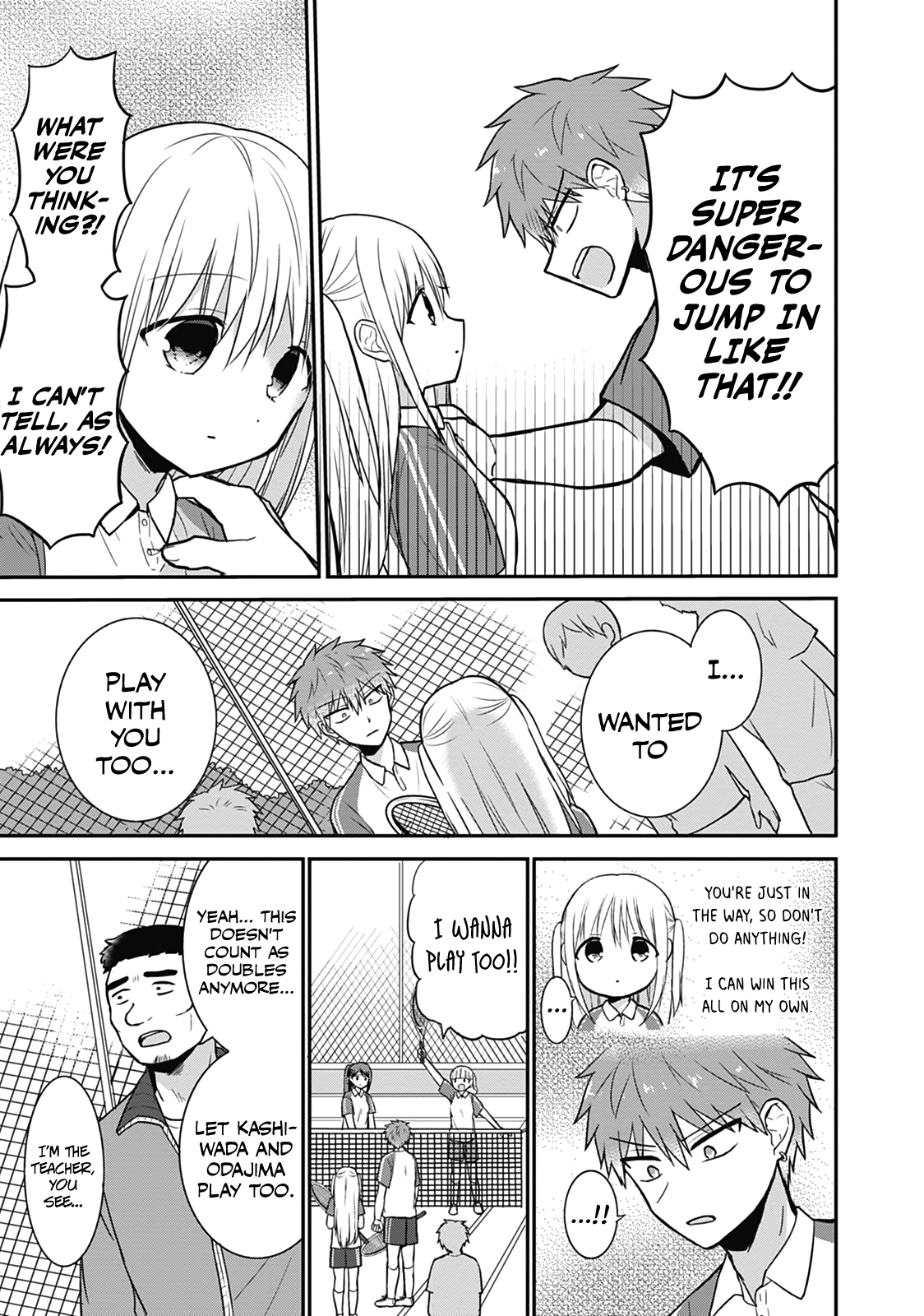 Expressionless Kashiwada-San And Emotional Oota-Kun - Vol.2 Chapter 24: Kashiwada-San And Oota-Kun Play Tennis