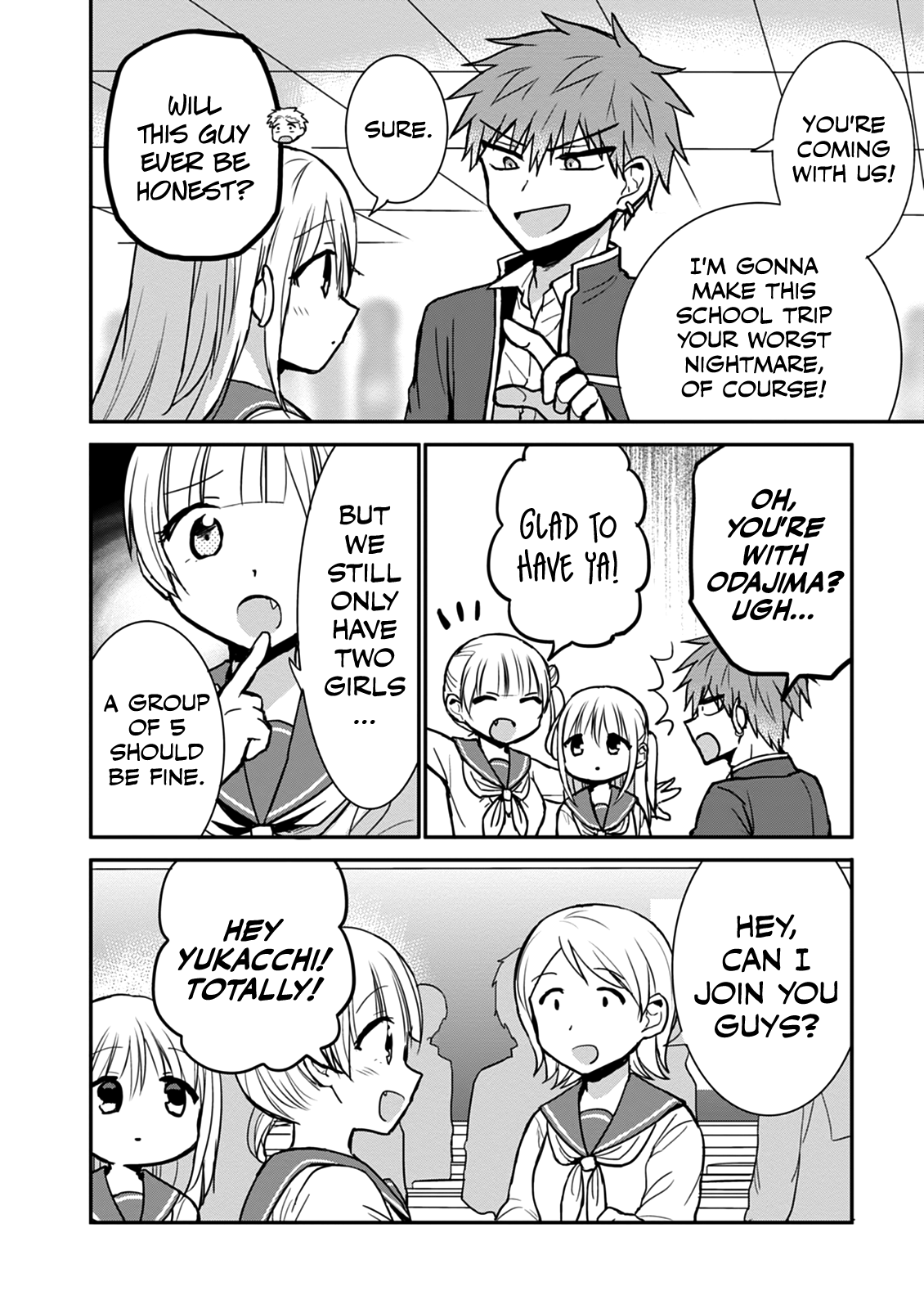 Expressionless Kashiwada-San And Emotional Oota-Kun - Vol.6 Chapter 64: Kashiwada-San And Oota-Kun On The School Field Trip