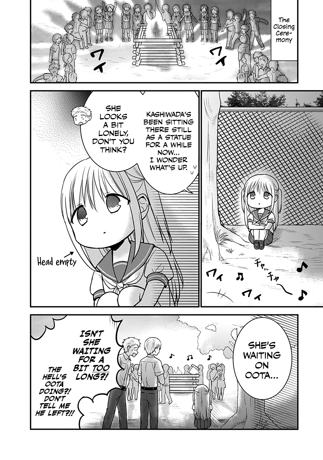 Expressionless Kashiwada-San And Emotional Oota-Kun - Vol.4 Chapter 45: Kashiwada-San, Oota-Kun, And The Closing Ceremony