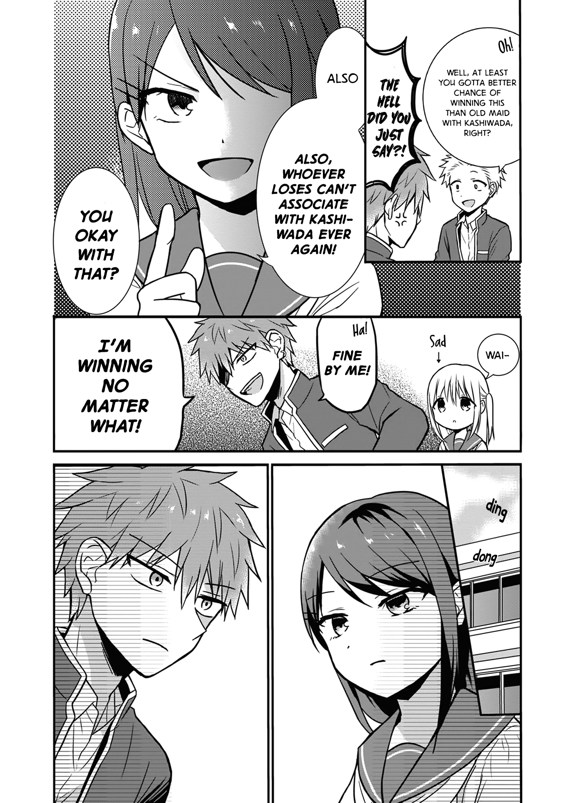 Expressionless Kashiwada-San And Emotional Oota-Kun - Vol.1 Chapter 10: The Battle Between Oota-Kun And Tabuchi-San