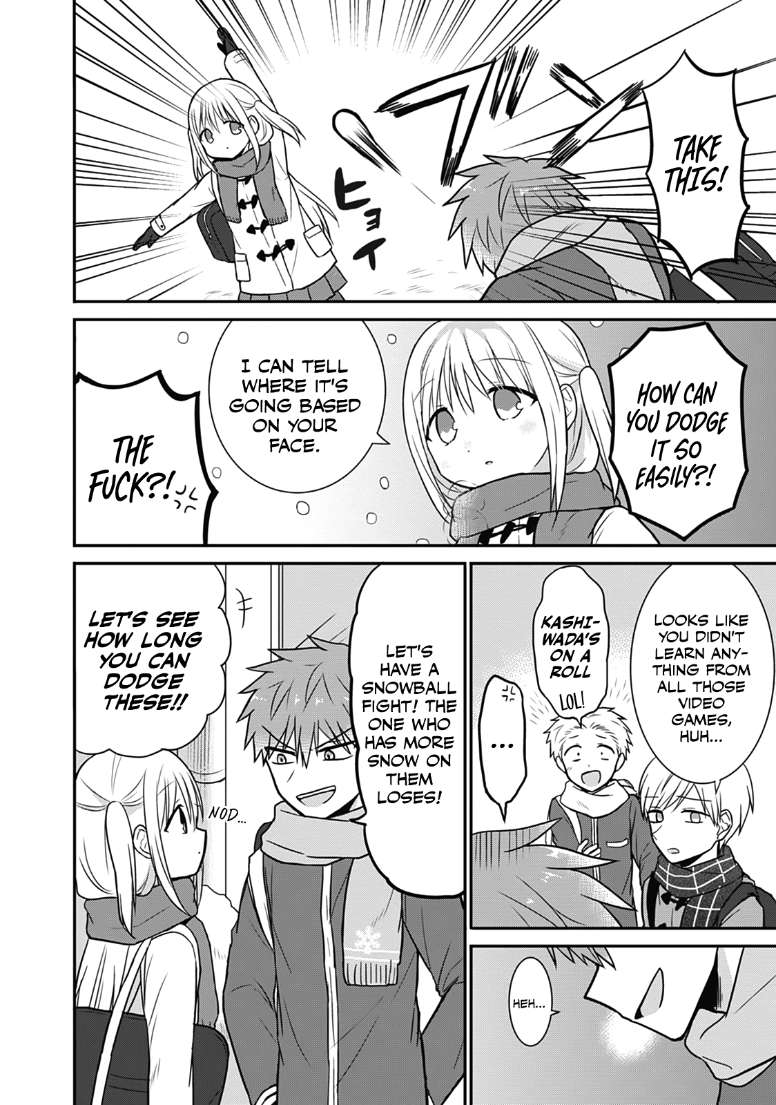 Expressionless Kashiwada-San And Emotional Oota-Kun - Vol.2 Chapter 17: Oota-Kun And Kashiwada-San's Snowball Fight