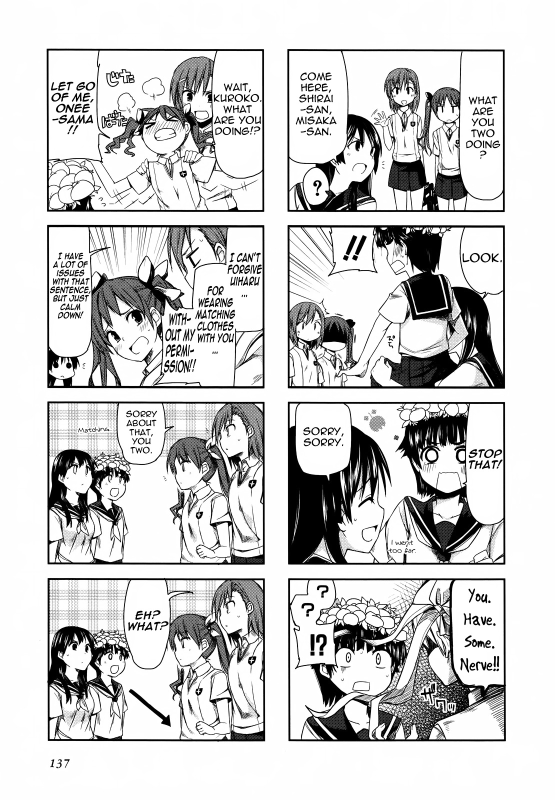 4-Koma Koushiki Anthology - Toaru Kagaku No Railgun X Toaru Majutsu No Index - Chapter 2 : Uiharu's Challenge