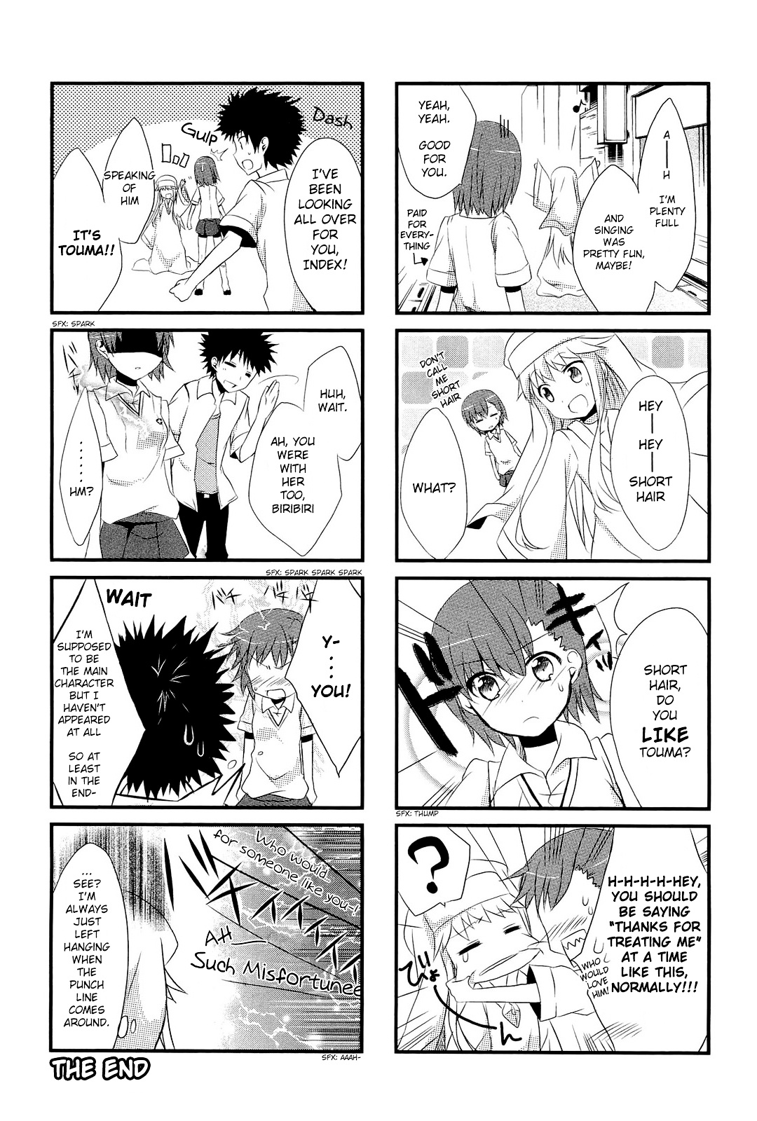 4-Koma Koushiki Anthology - Toaru Kagaku No Railgun X Toaru Majutsu No Index - Vol.1 Chapter 1 : In De Railgun