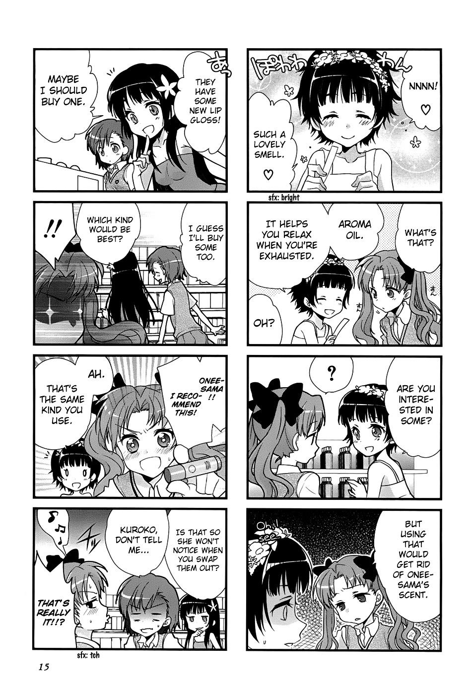 4-Koma Koushiki Anthology - Toaru Kagaku No Railgun X Toaru Majutsu No Index - Vol.1 Chapter 14 : I Love You, I Love You, I Love You