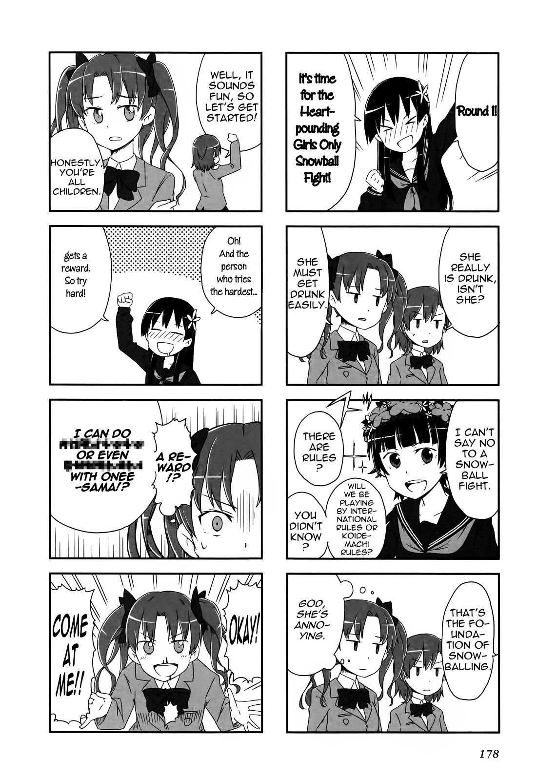 4-Koma Koushiki Anthology - Toaru Kagaku No Railgun X Toaru Majutsu No Index - Chapter 7 : Snow Halation!!!