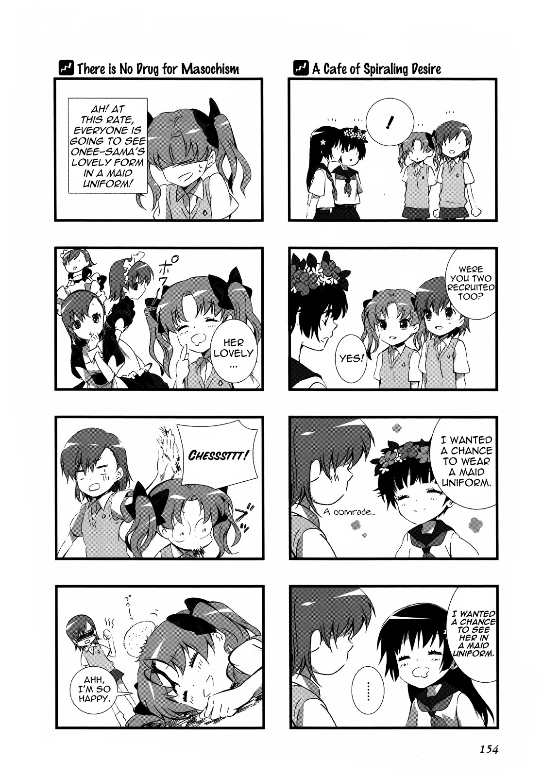 4-Koma Koushiki Anthology - Toaru Kagaku No Railgun X Toaru Majutsu No Index - Chapter 4 : A Certain Temp. Maid Cafe