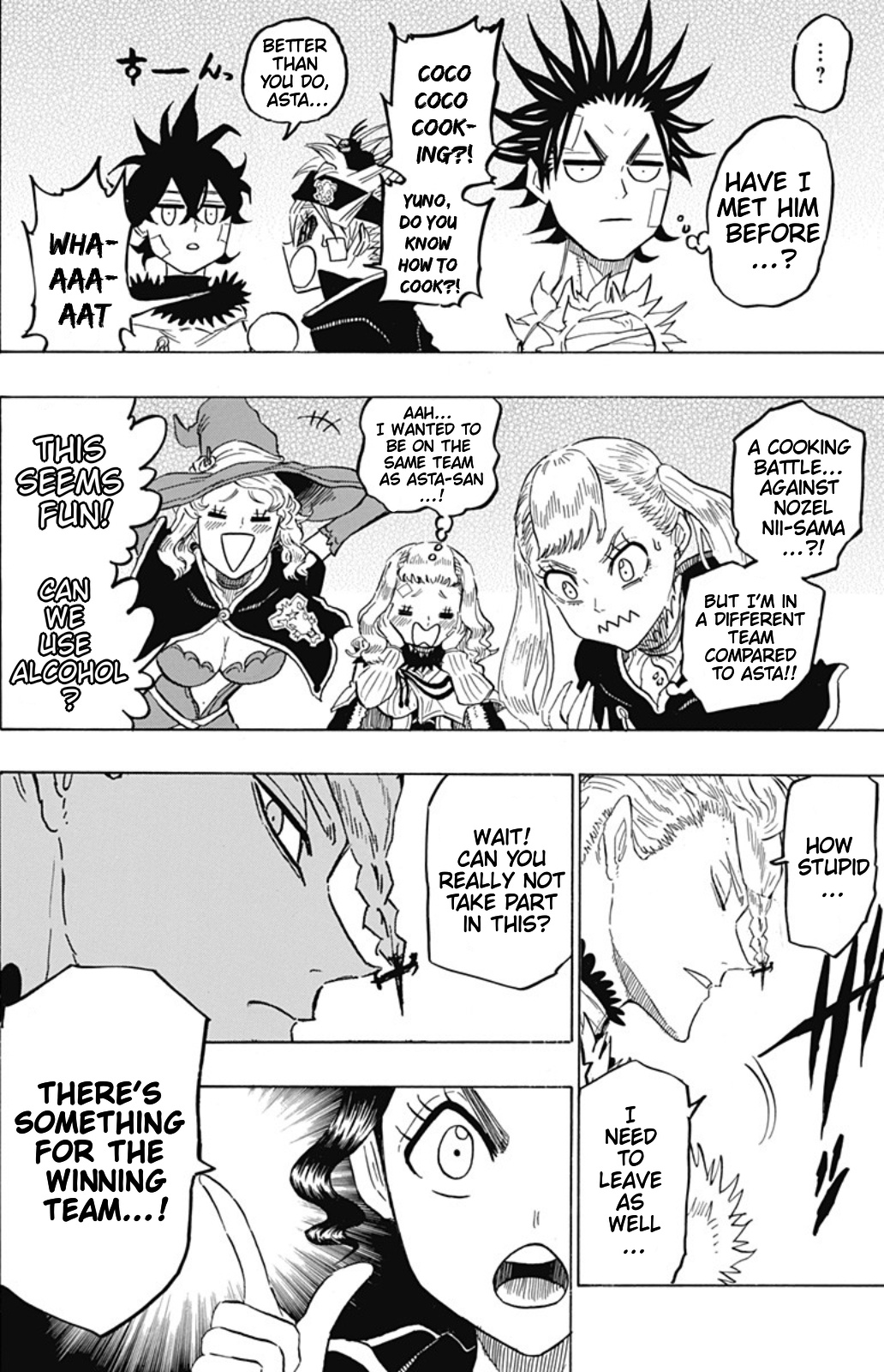 Black Clover Gaiden: Quartet Knights - Vol.4 Chapter 36: Cooking Showdown?!