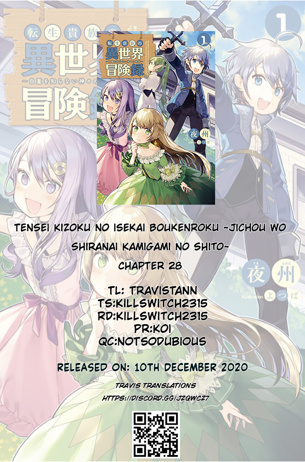 Tensei Kizoku No Isekai Boukenroku ~Jichou Wo Shiranai Kamigami No Shito~ - Chapter 28