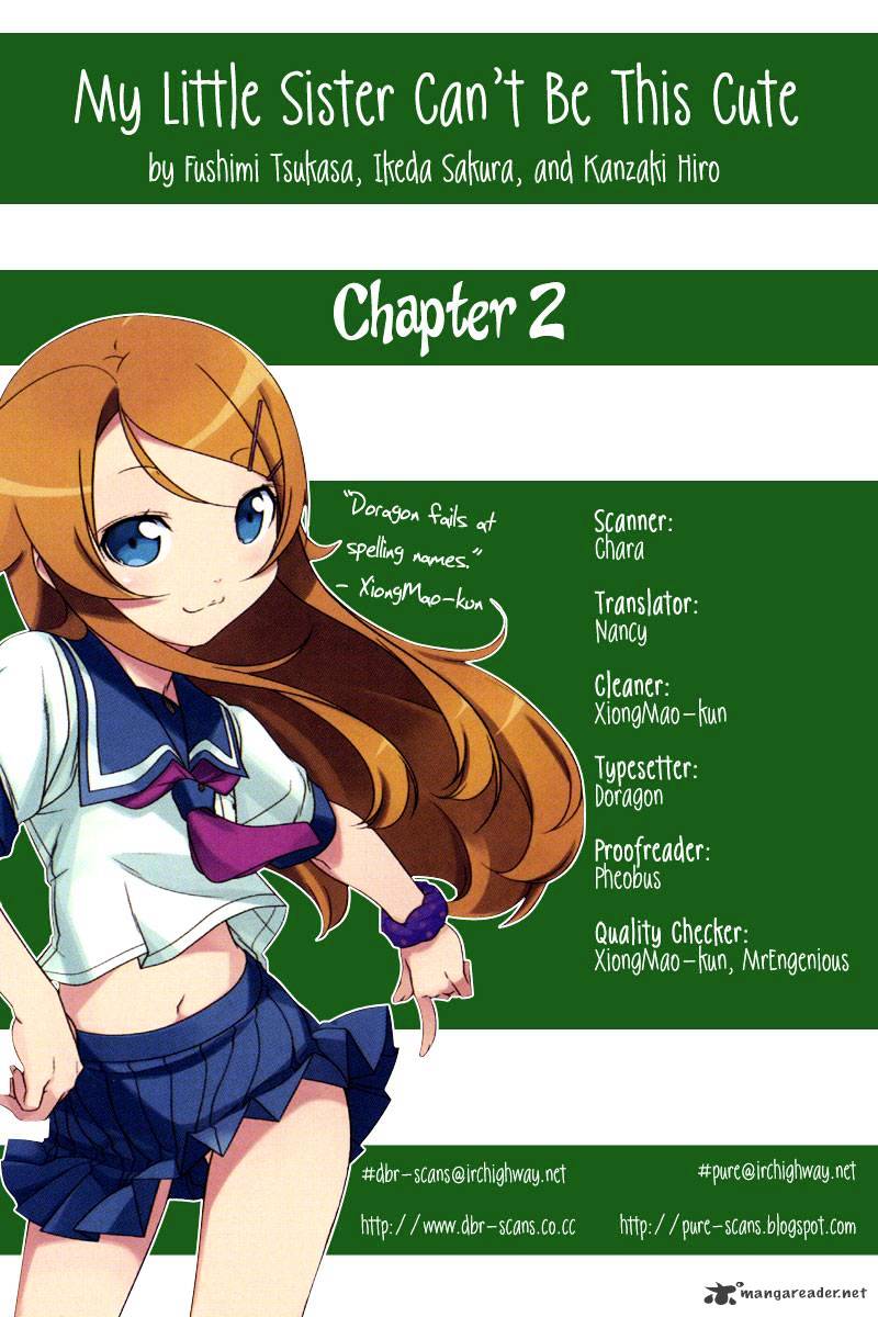 Ore No Imouto Ga Konna Ni Kawaii Wake Ga Nai - Chapter 2