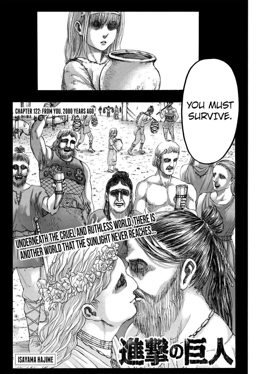 Attack On Titan - Vol.30 Chapter 122: From You, 2000 Years Ago