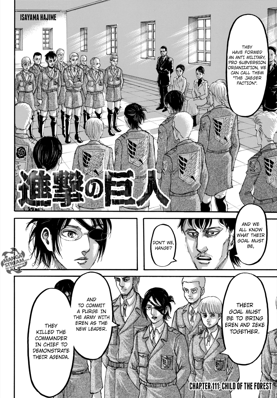 Attack On Titan - Vol.28 Chapter 111: Child Of The Forest