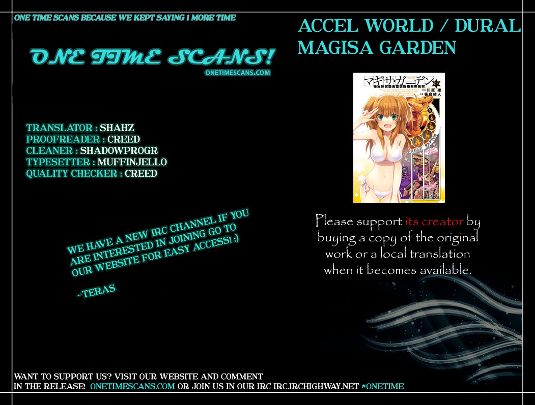 Accel World / Dural - Magisa Garden - Chapter 9 : She Wished For Growth, But Not For A Way To Control It.