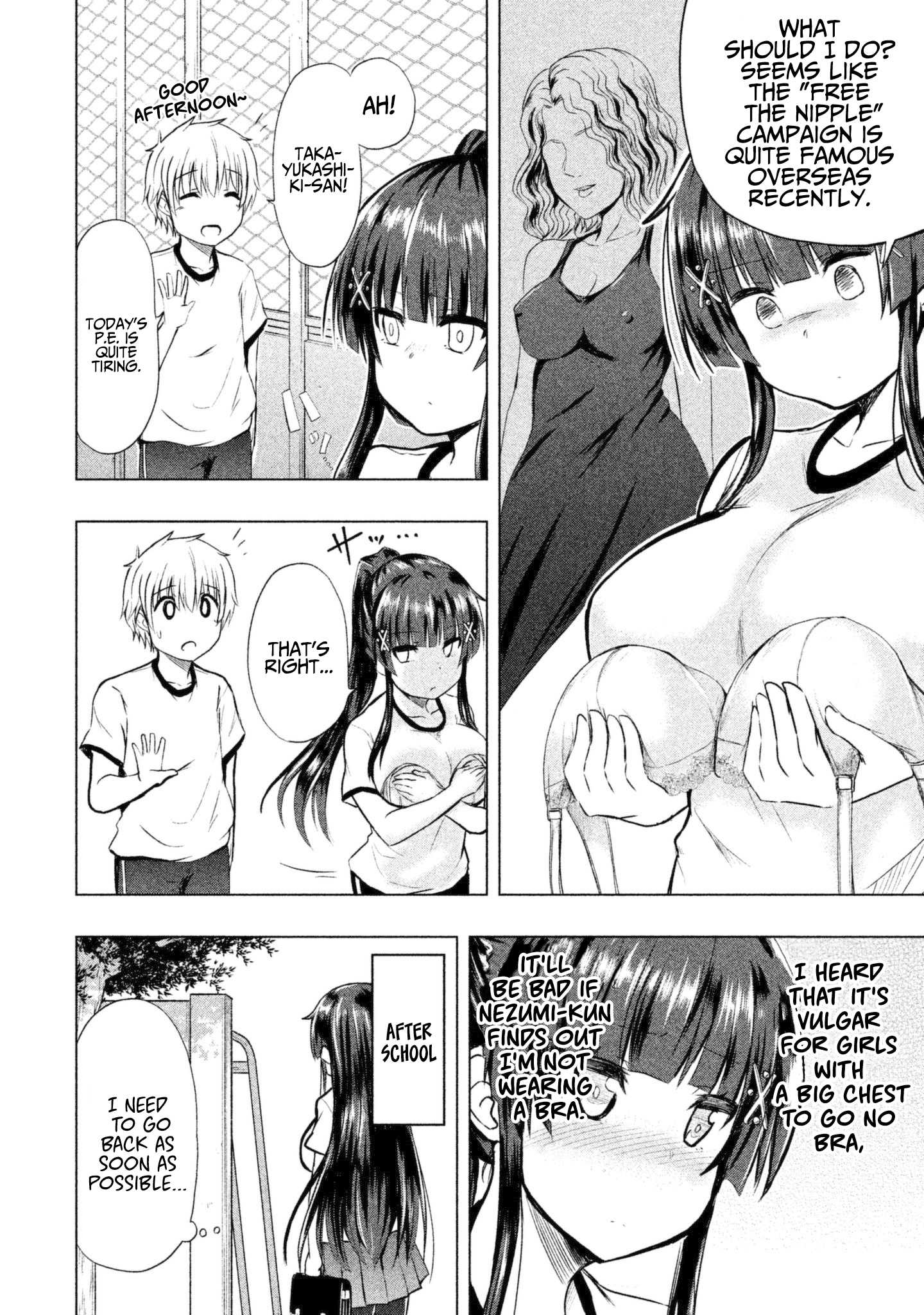 A Girl Who Is Very Well-Informed About Weird Knowledge, Takayukashiki Souko-San - Chapter 4: No Bra