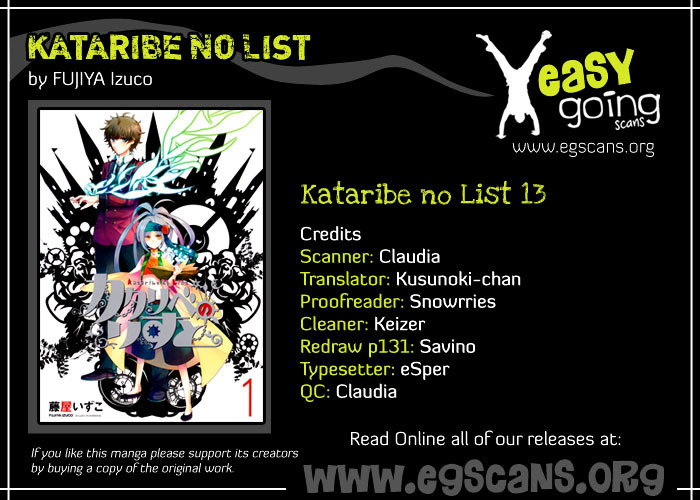 Kataribe No List - Vol.3 Chapter 13 : What Were They Searching For?