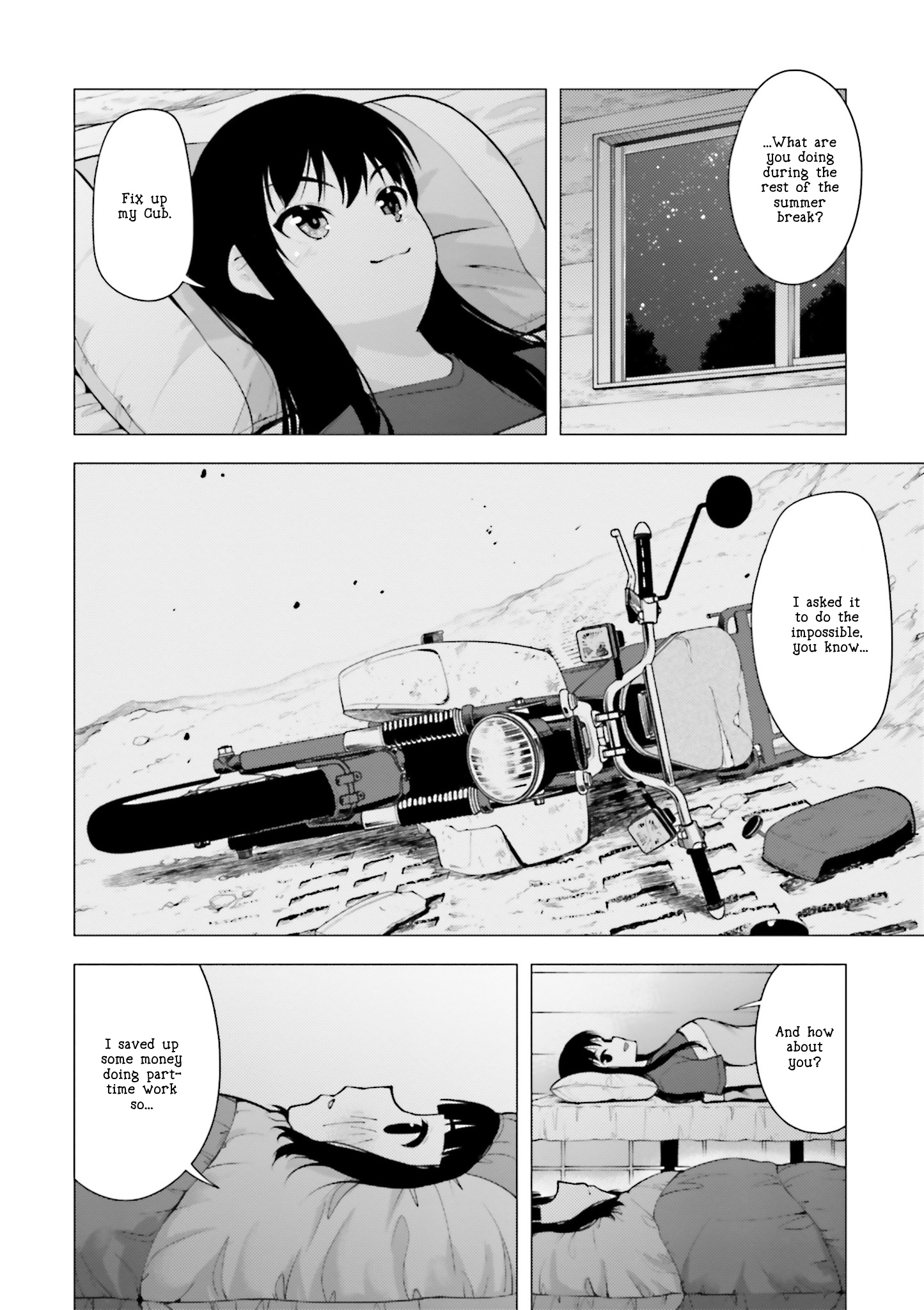 Super Cub - Vol.2 Chapter 10: Baka Mitai "So Stupid"