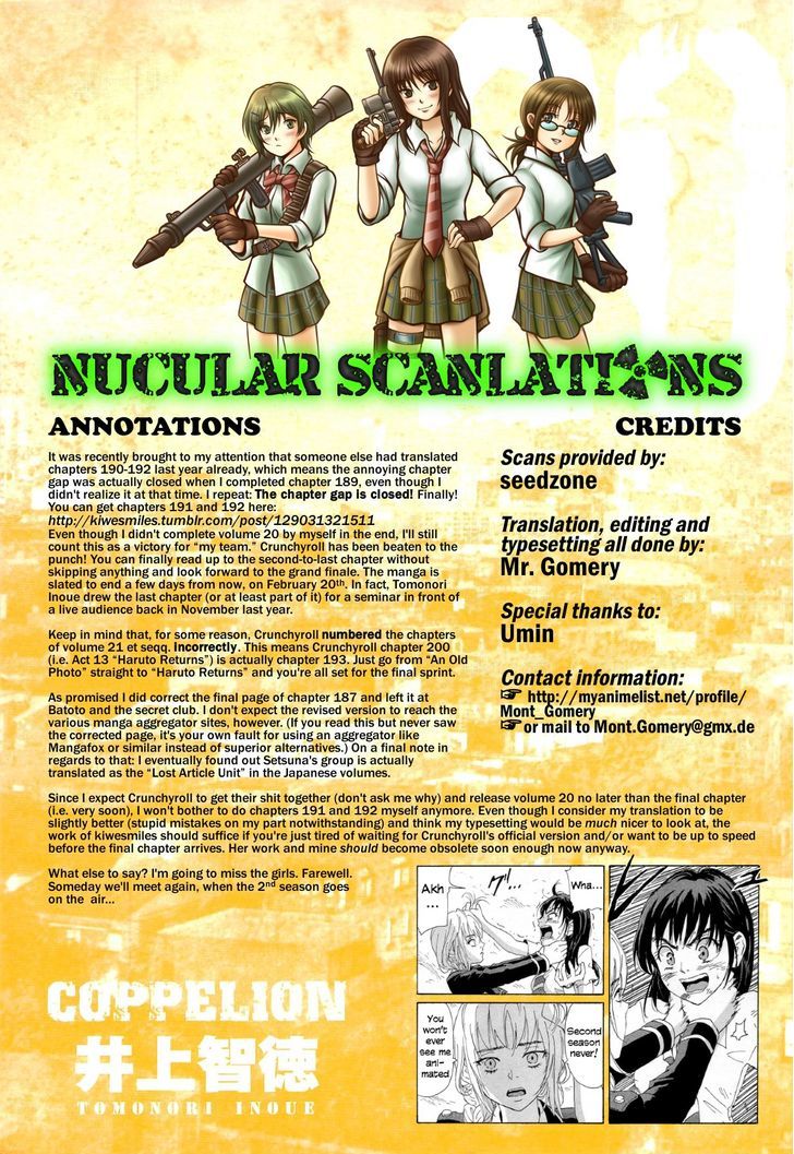 Coppelion - Chapter 190 : Truce