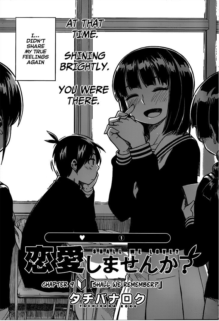 Renai Shimasen Ka? - Chapter 9 : Shall We Remember?