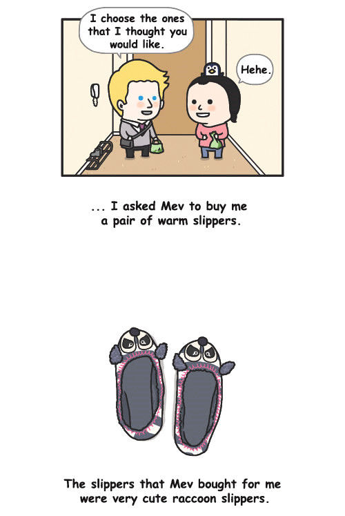 Penguin Loves Mev - Chapter 56 : The Raccoon Slippers