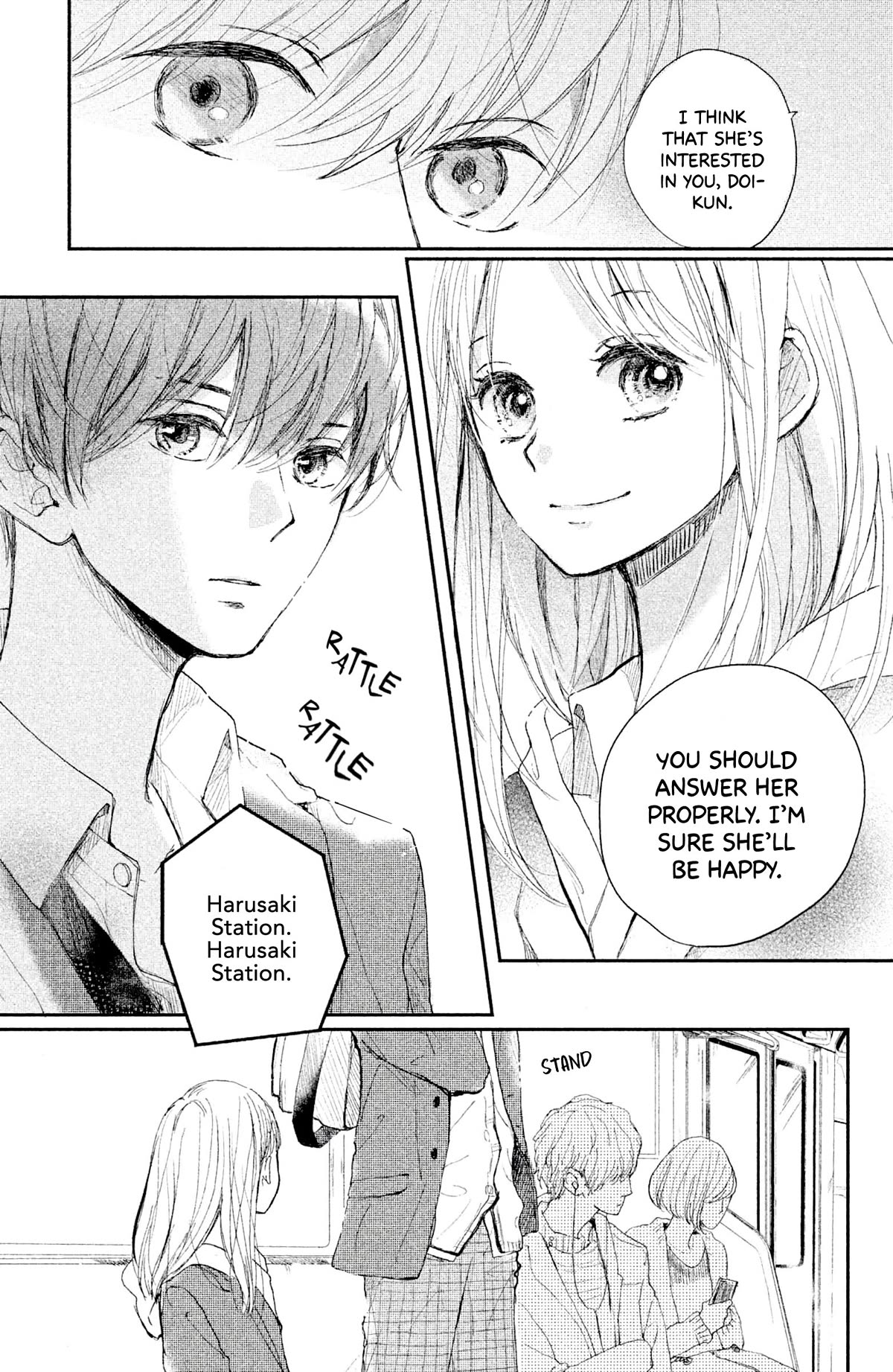 Atashi Kisushita - Chapter 5: Kiss 1 - Sea-Colored Train