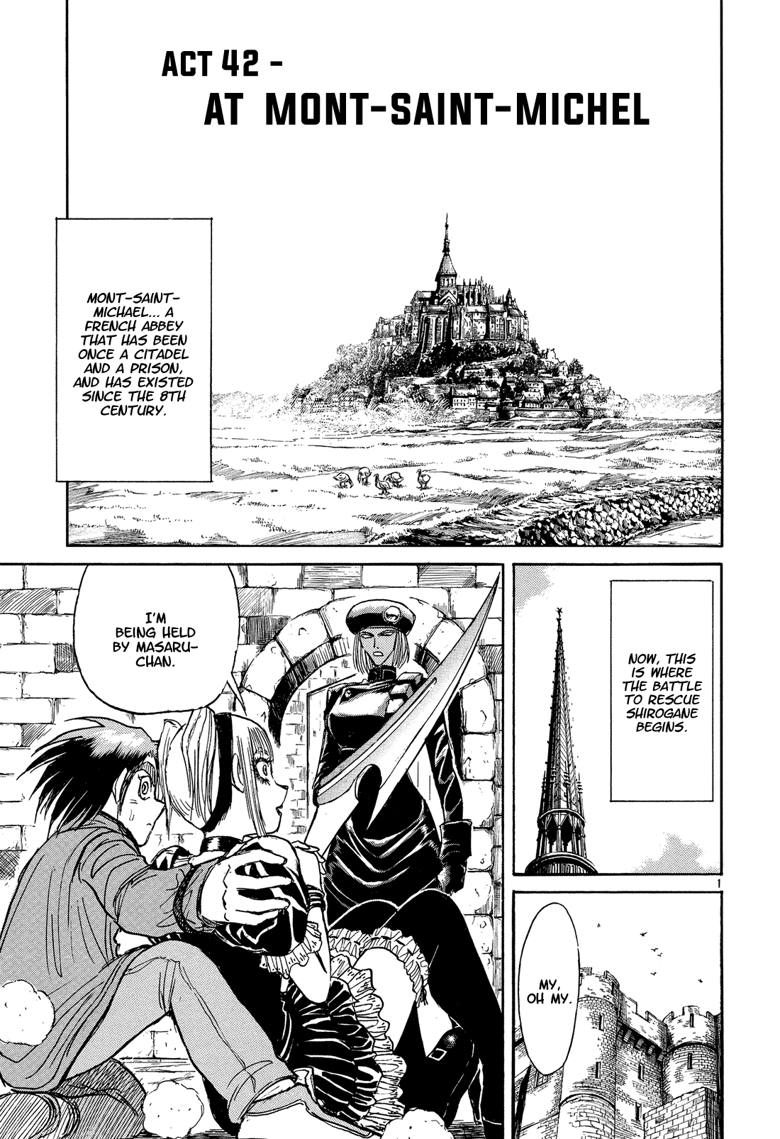 Karakuri Circus - Chapter 375: Deus Ex Machina - Act 42: At Mont-Saint-Michel