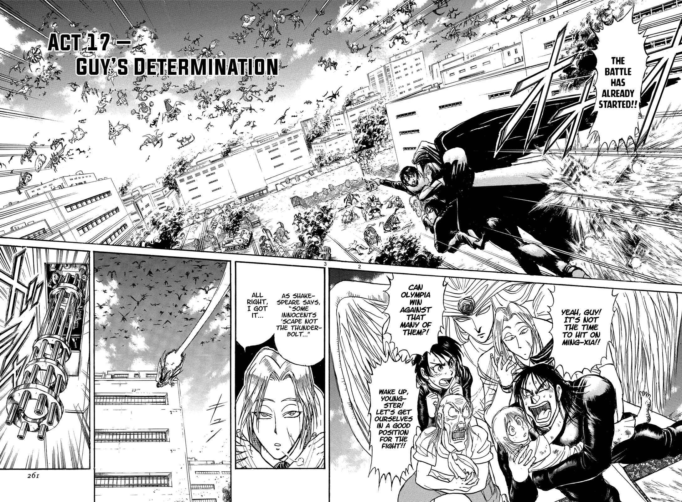 Karakuri Circus - Chapter 350: Deus Ex Machina - Act 17: Guy's Determination