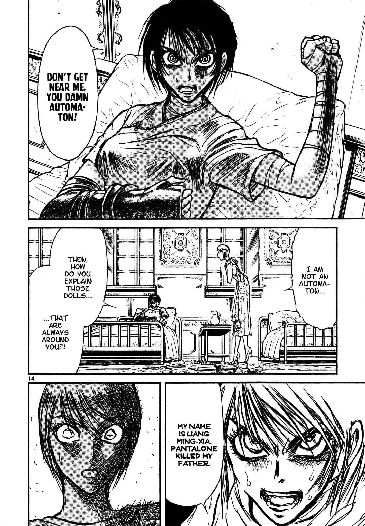 Karakuri Circus - Vol.41 Chapter 396: Deus Ex Machina - Act 63 - Faceless' Broadcast