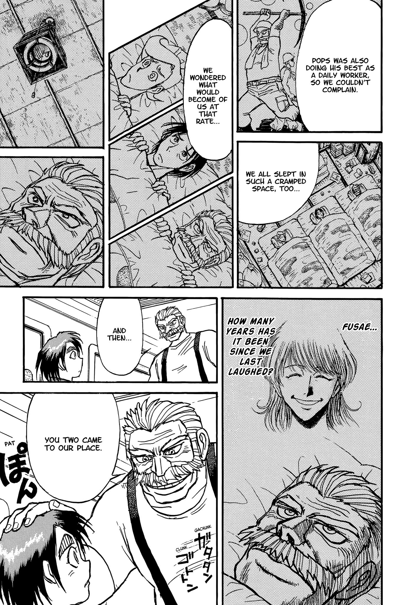 Karakuri Circus - Vol.42 Chapter 407: Deus Ex Machina - Act 74 - The Nakamachis' Decision