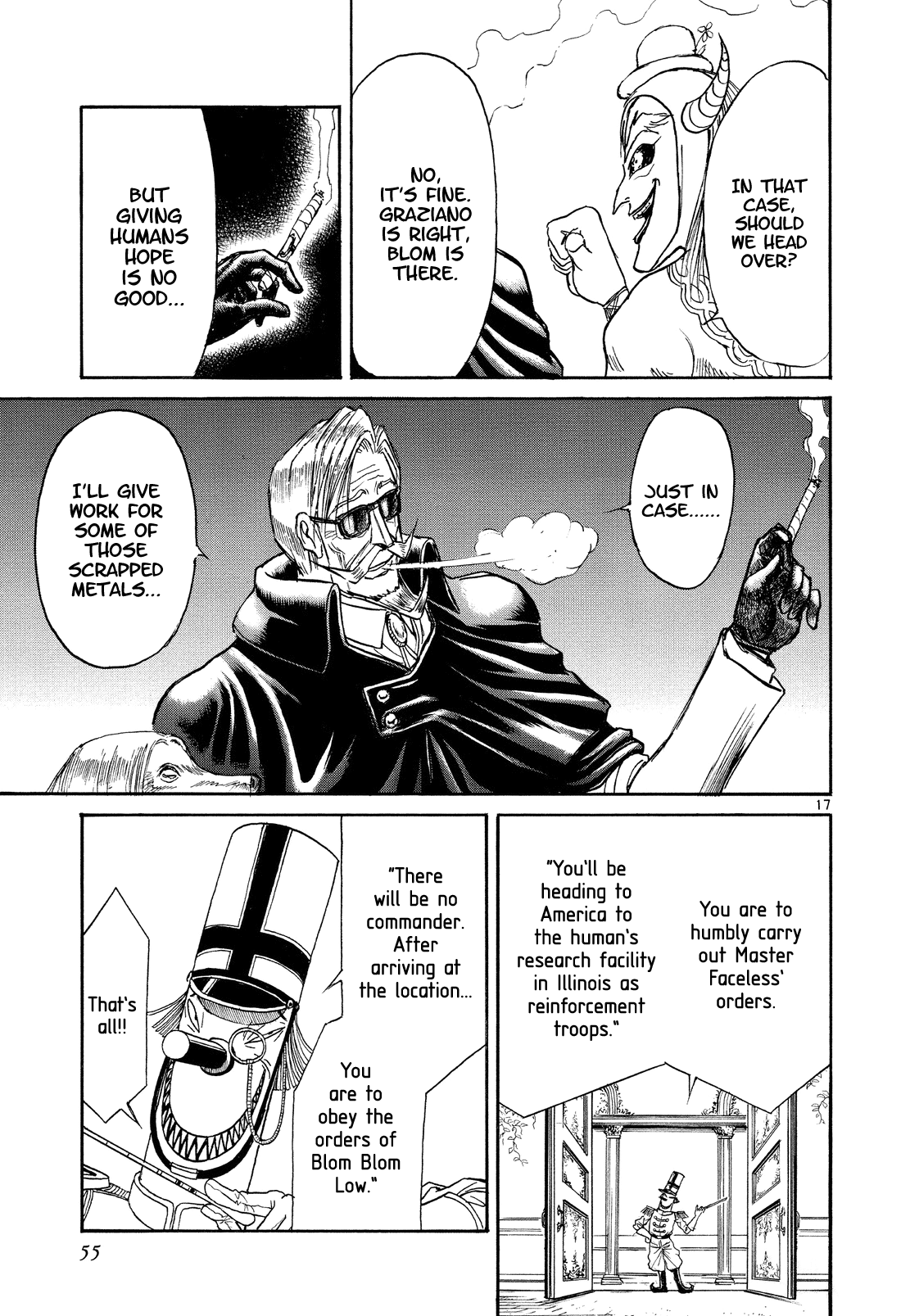 Karakuri Circus - Chapter 357: Deus Ex Machina - Act 24: Narumi's 21 Blows