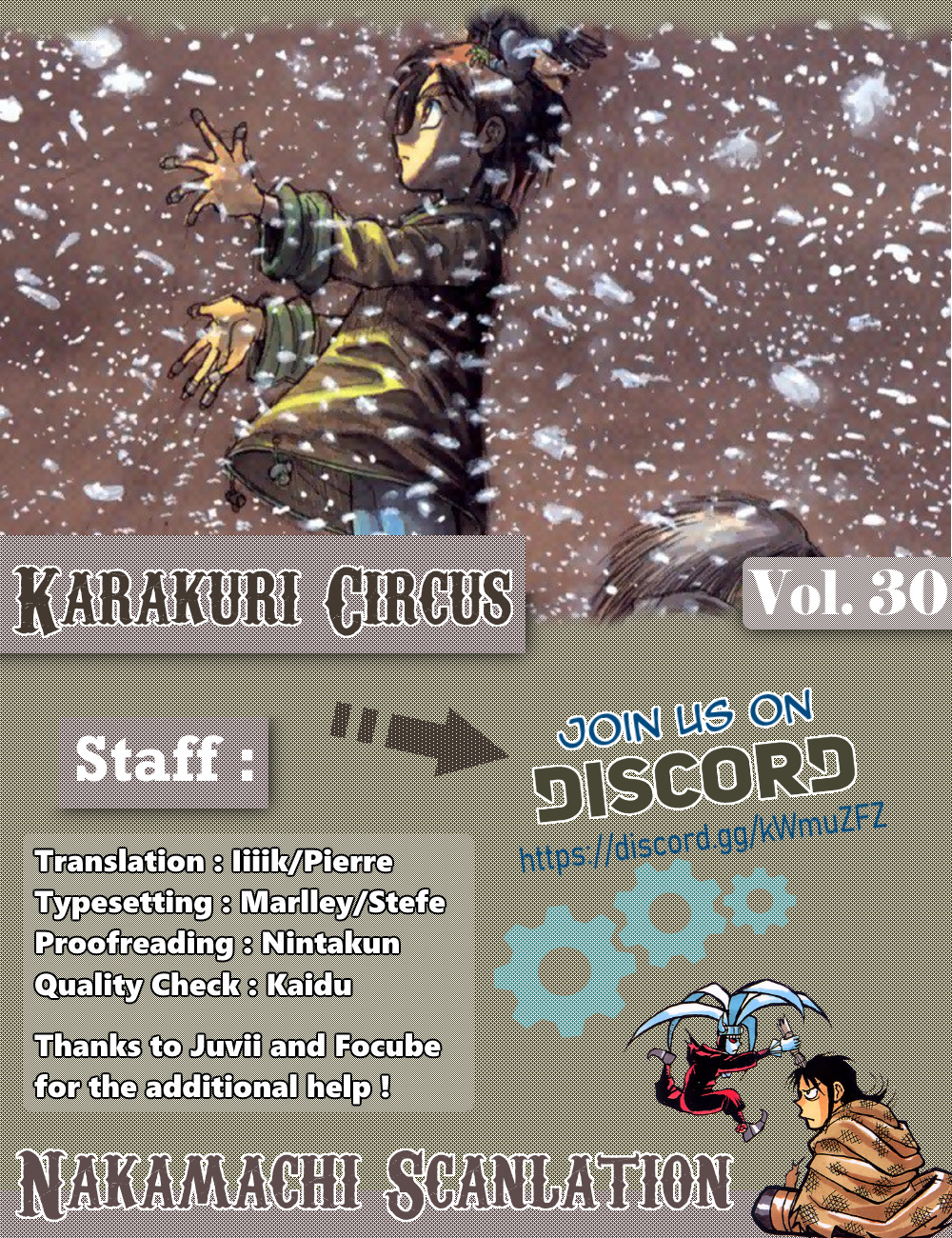 Karakuri Circus - Chapter 288: Main Part - Welcome To Kuroga Village - Act 6: The Day Of The Contest