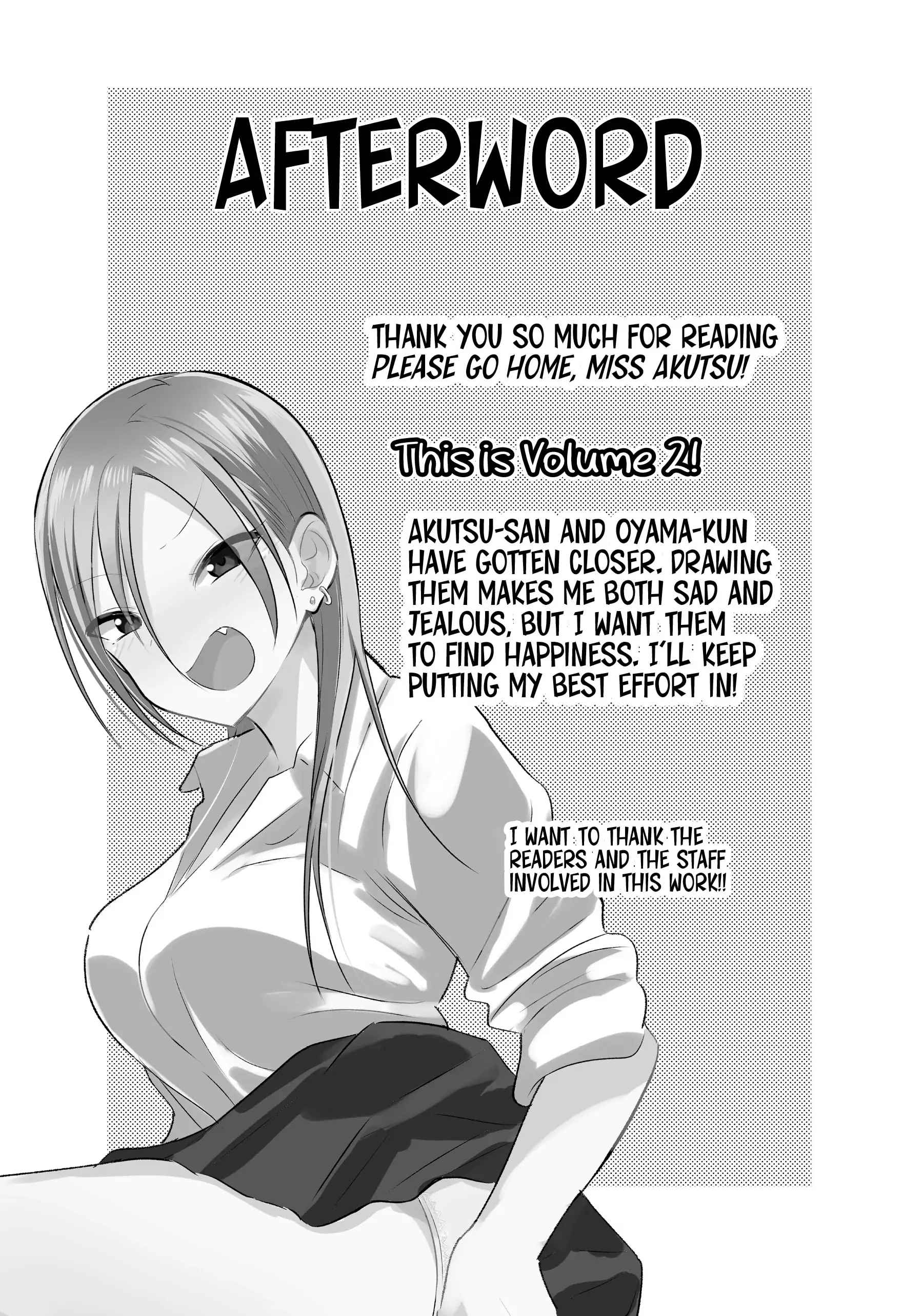 Please Go Home, Akutsu-San! - Chapter 49.4