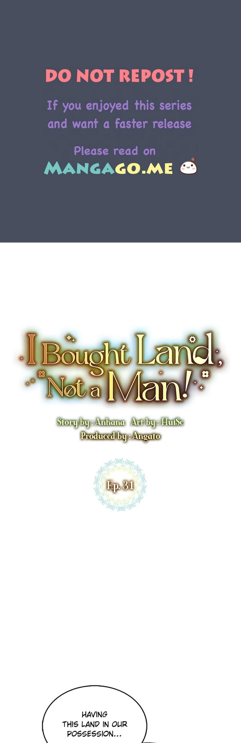 I Bought The Land, Not A Man - Chapter 31