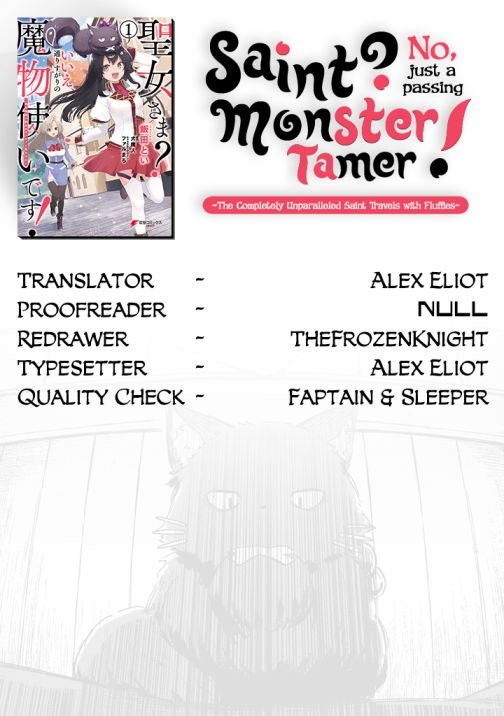 Saint? No, Just A Passing Monster Tamer! ~The Completely Unparalleled Saint Travels With Fluffies~ - Chapter 2.2