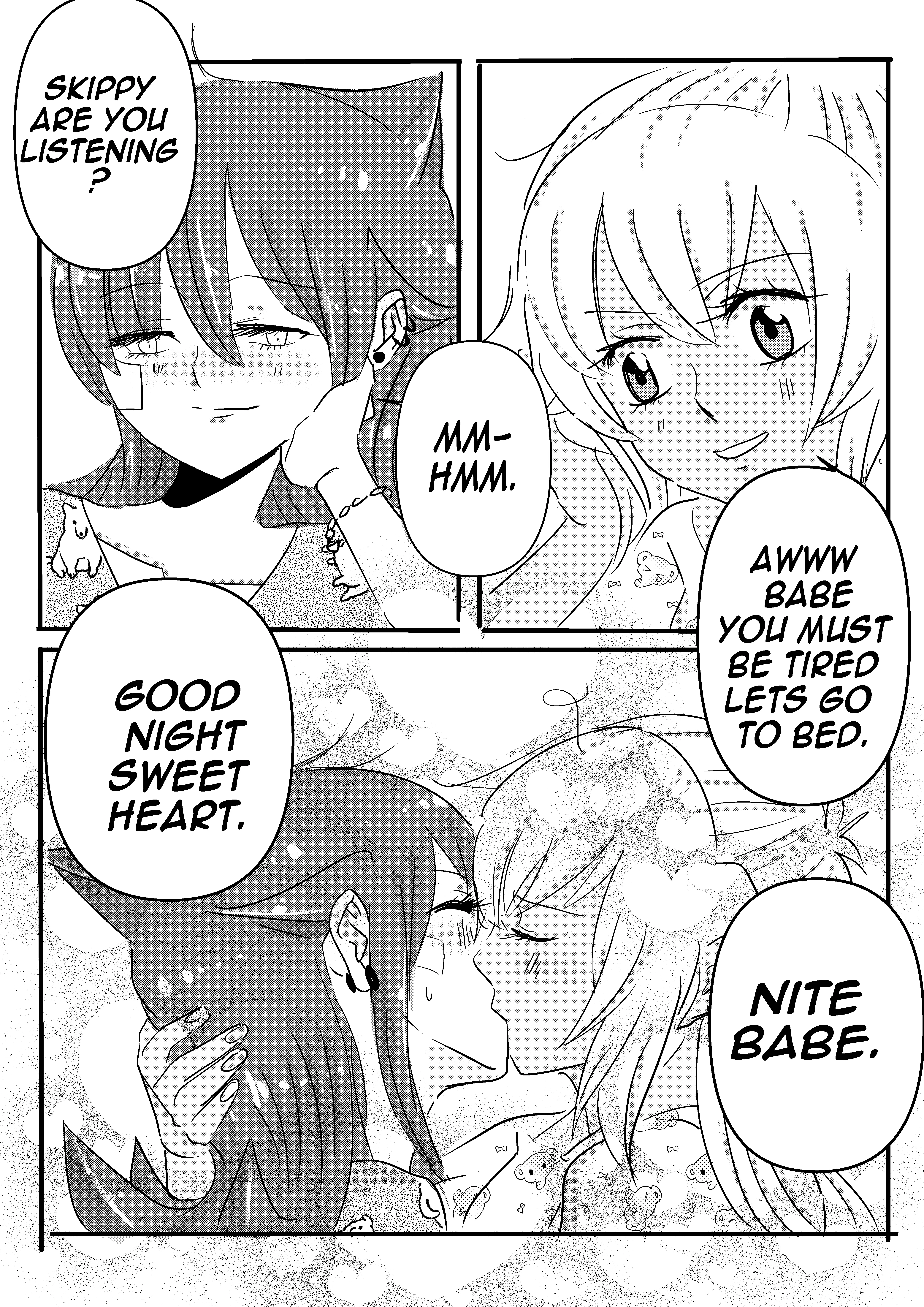 Kiss N Karess ! - Vol.2 Chapter 51: Extra: Sleep Over