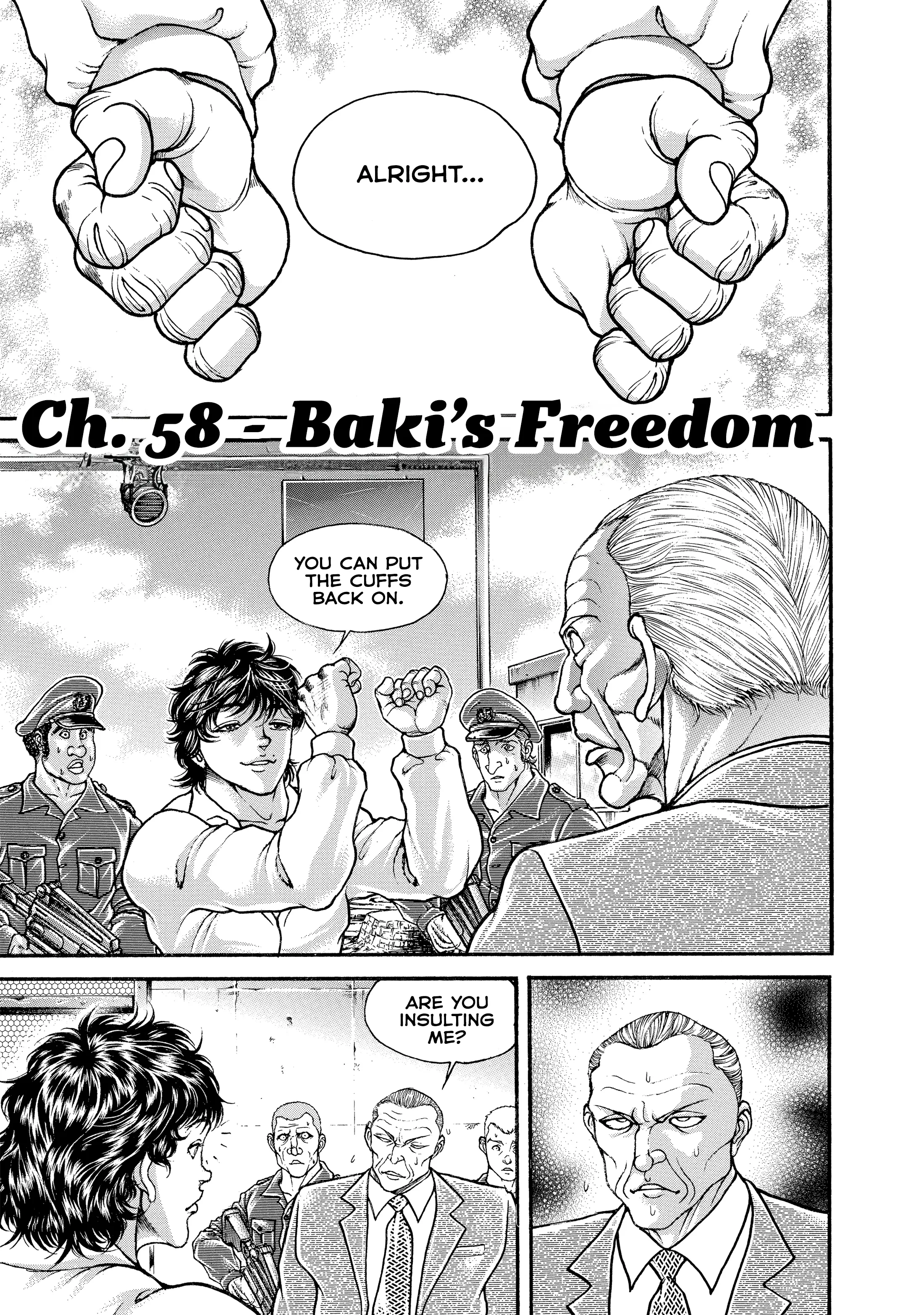 Hanma Baki - Son Of Ogre (Shinsoban Release) - Vol.4 Chapter 58: Baki's Freedom