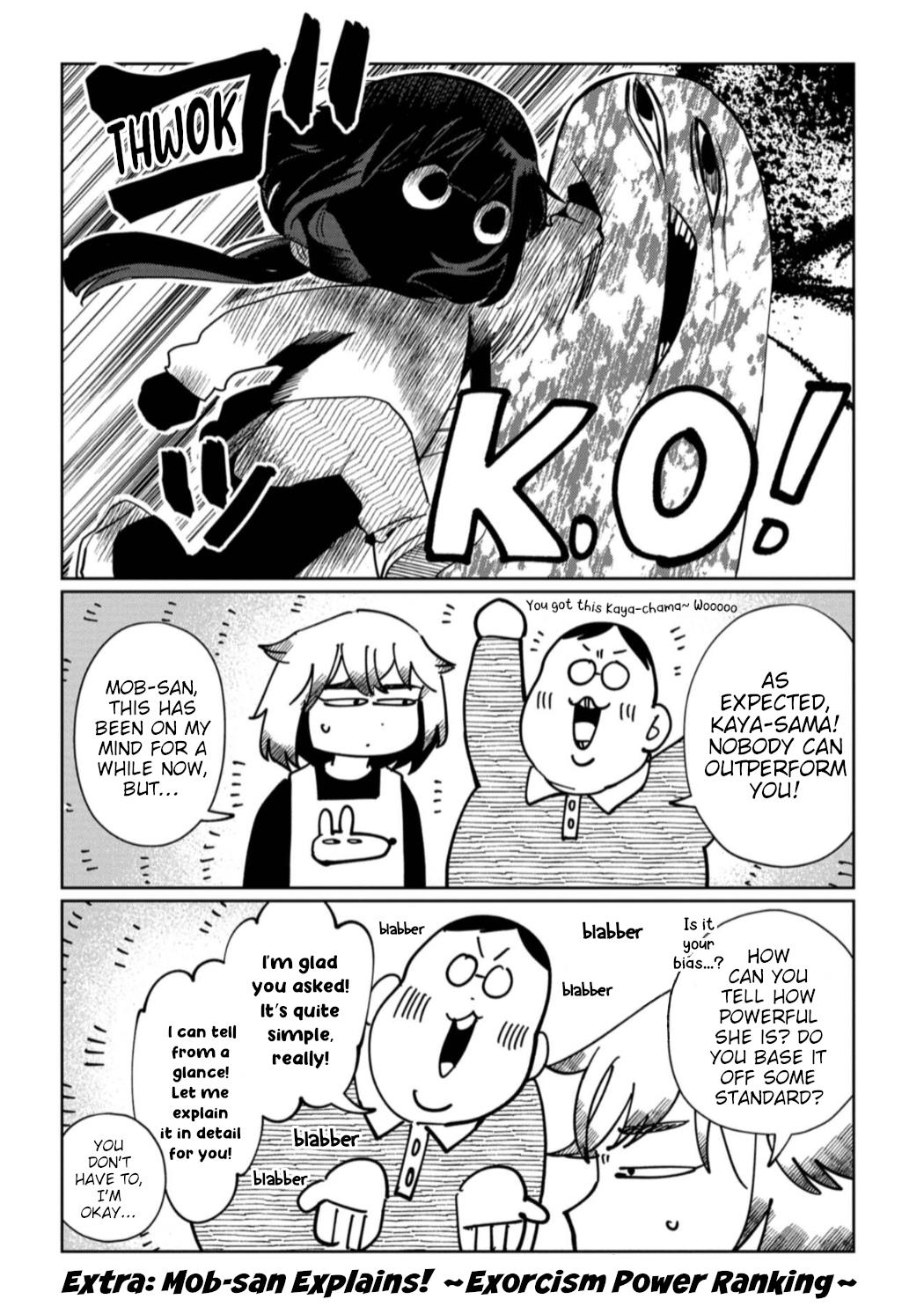 Kaya-Chan Isn't Scary - Vol.4 Chapter 27.5: Volume 4 Extra: Mob-San Explains! ~Exorcism Power Ranking~