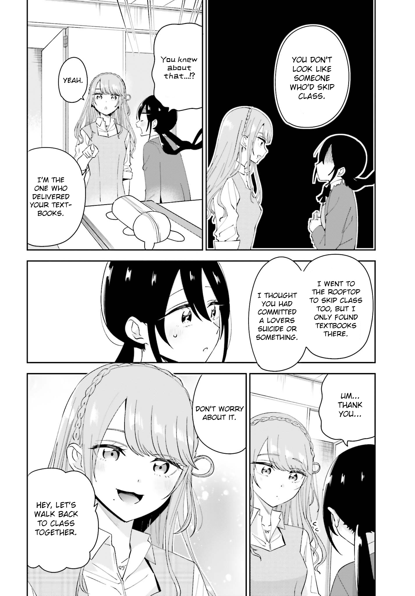 Unicorn To Sabishi-Gari Ya Shoujo - Chapter 6.1: We're... Friends? Part 1