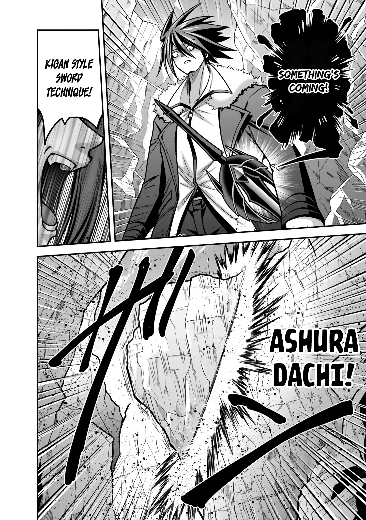 Kujibiki Tokushou Musou Harem-Ken - Vol.10 Chapter 46: The Mighty Wielder Of The Magic Sword, The Sword Warlord Miltos Attacks!