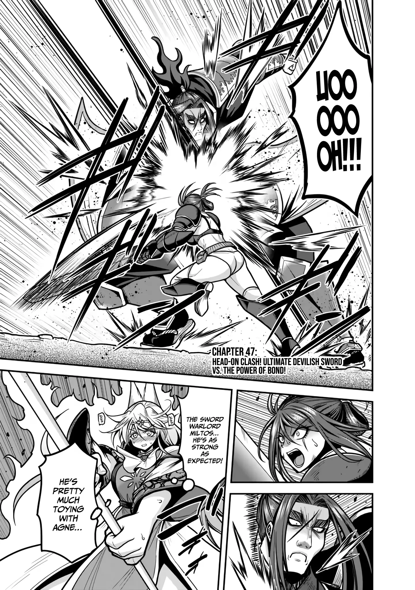 Kujibiki Tokushou Musou Harem-Ken - Vol.10 Chapter 47: Head-On Clash! Ultimate Devilish Sword Vs. The Power Of Bond!