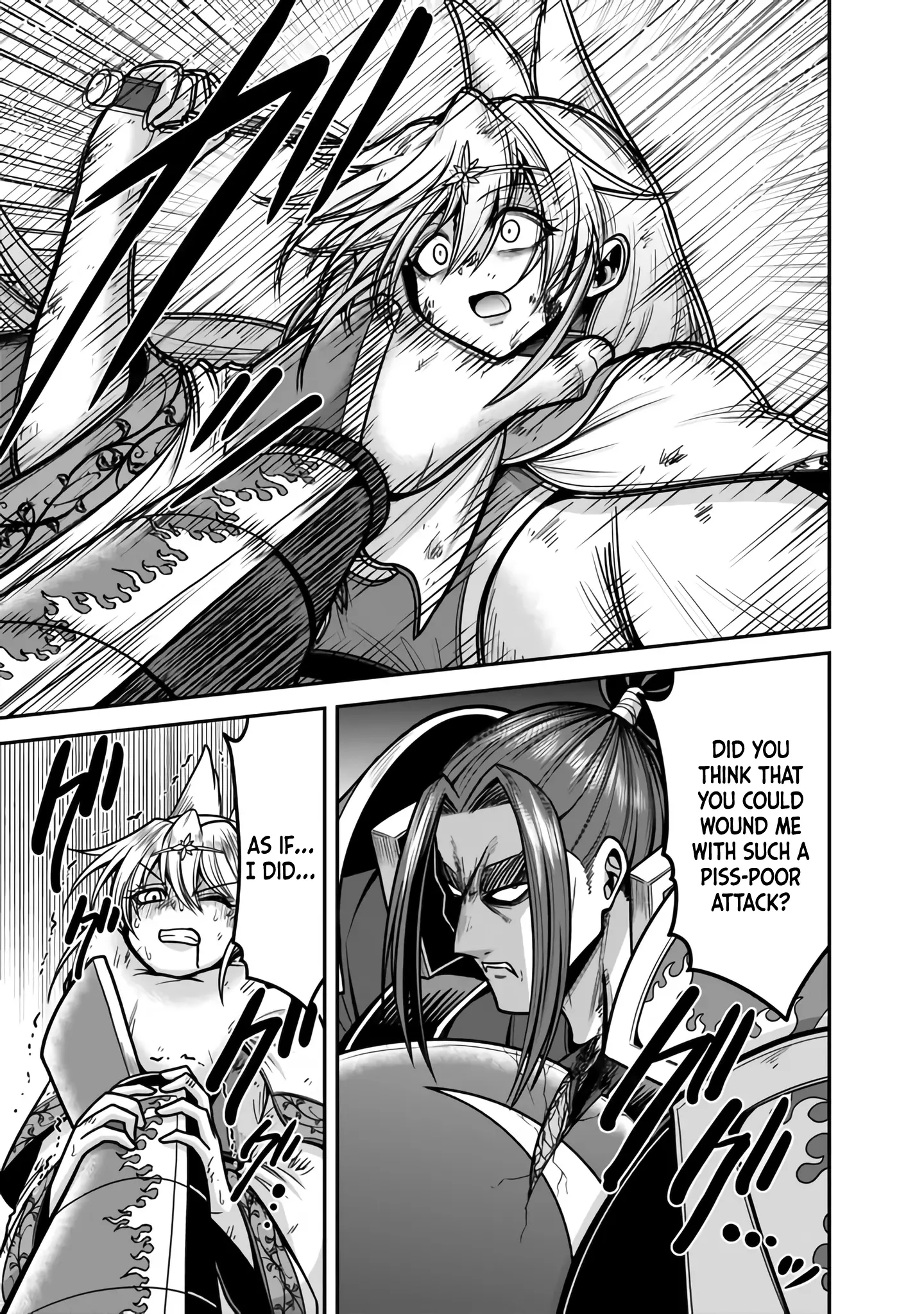 Kujibiki Tokushou Musou Harem-Ken - Vol.10 Chapter 47: Head-On Clash! Ultimate Devilish Sword Vs. The Power Of Bond!