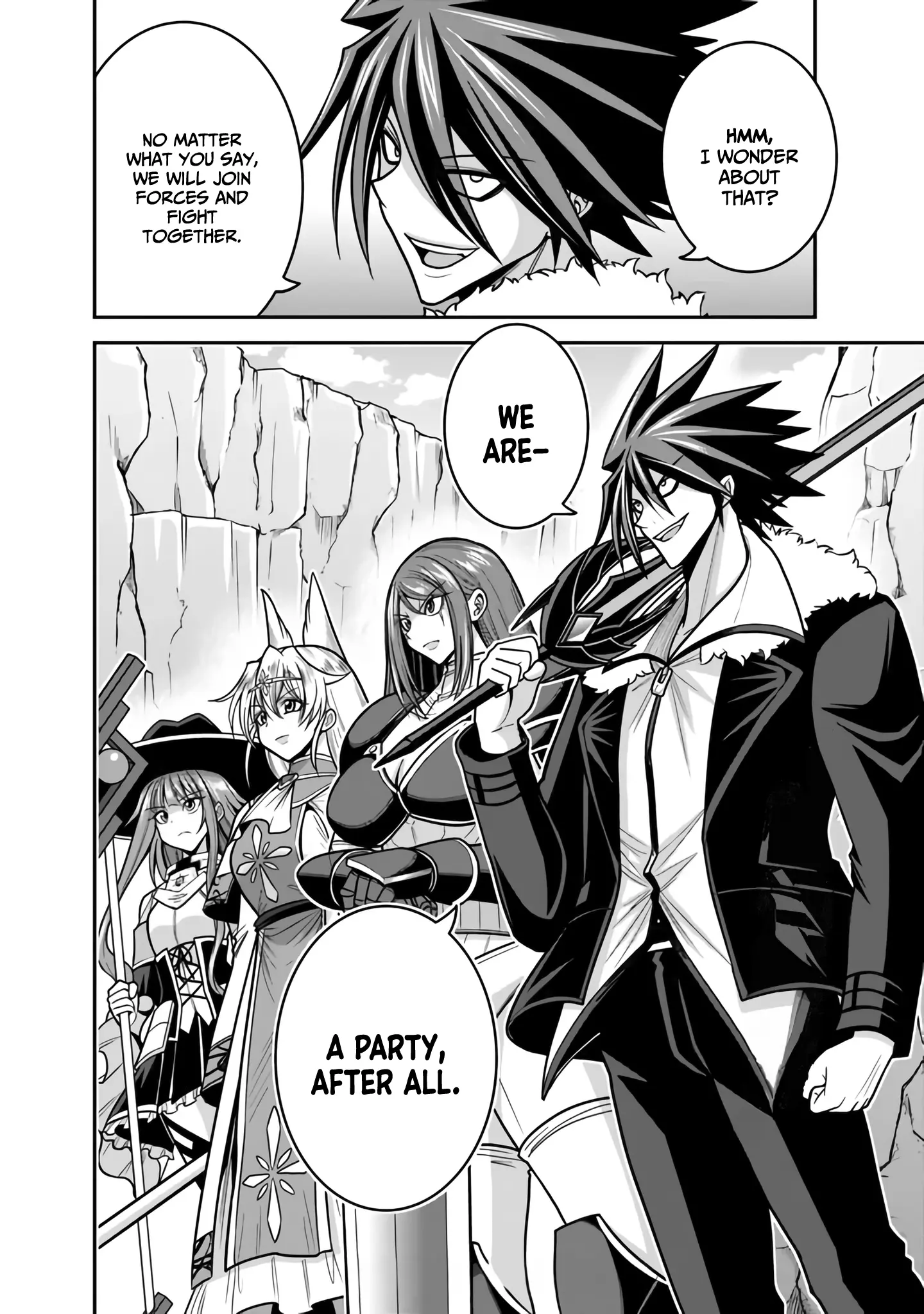 Kujibiki Tokushou Musou Harem-Ken - Vol.10 Chapter 47: Head-On Clash! Ultimate Devilish Sword Vs. The Power Of Bond!