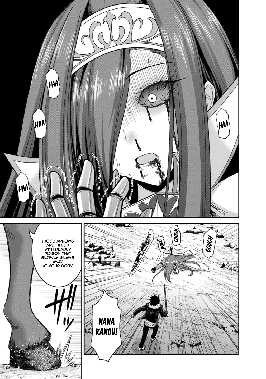 Kujibiki Tokushou Musou Harem-Ken - Chapter 14.2: Clash!! Beautiful Swordswoman Vs The 777-Fold Man! Part Ii