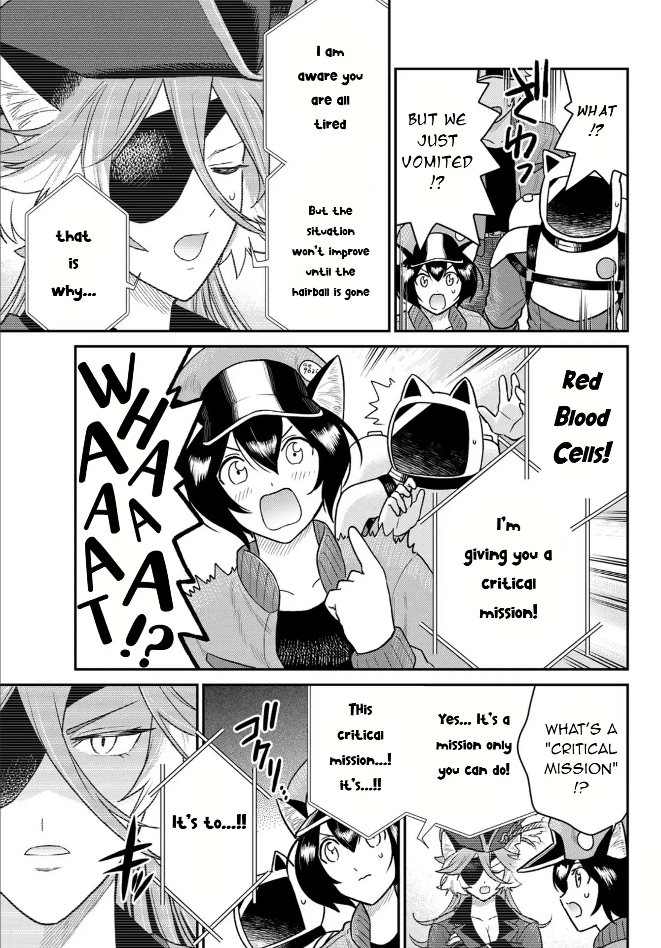 Cells At Work! Cat - Vol.1 Chapter 3: Chapter 3: Hairball