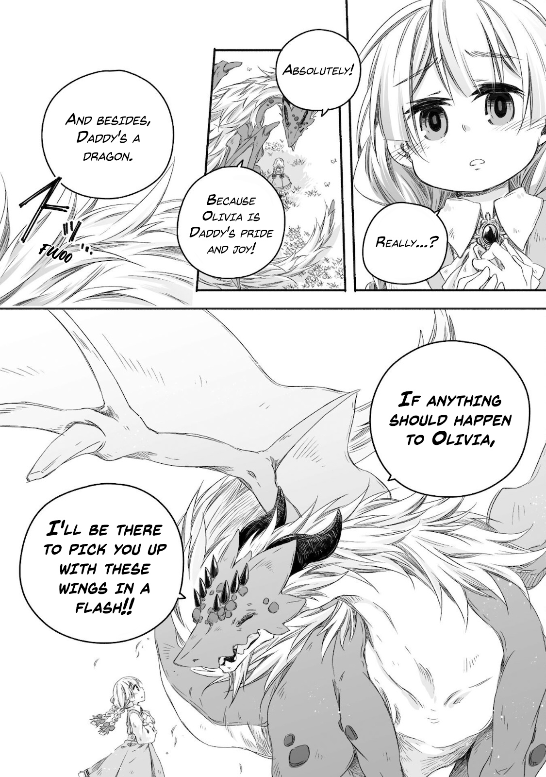 Dragon Daddy Diaries: A Girl Grows To Greatness - Vol.2 Chapter 12: Dragon, Going For A Walk With His Daughter