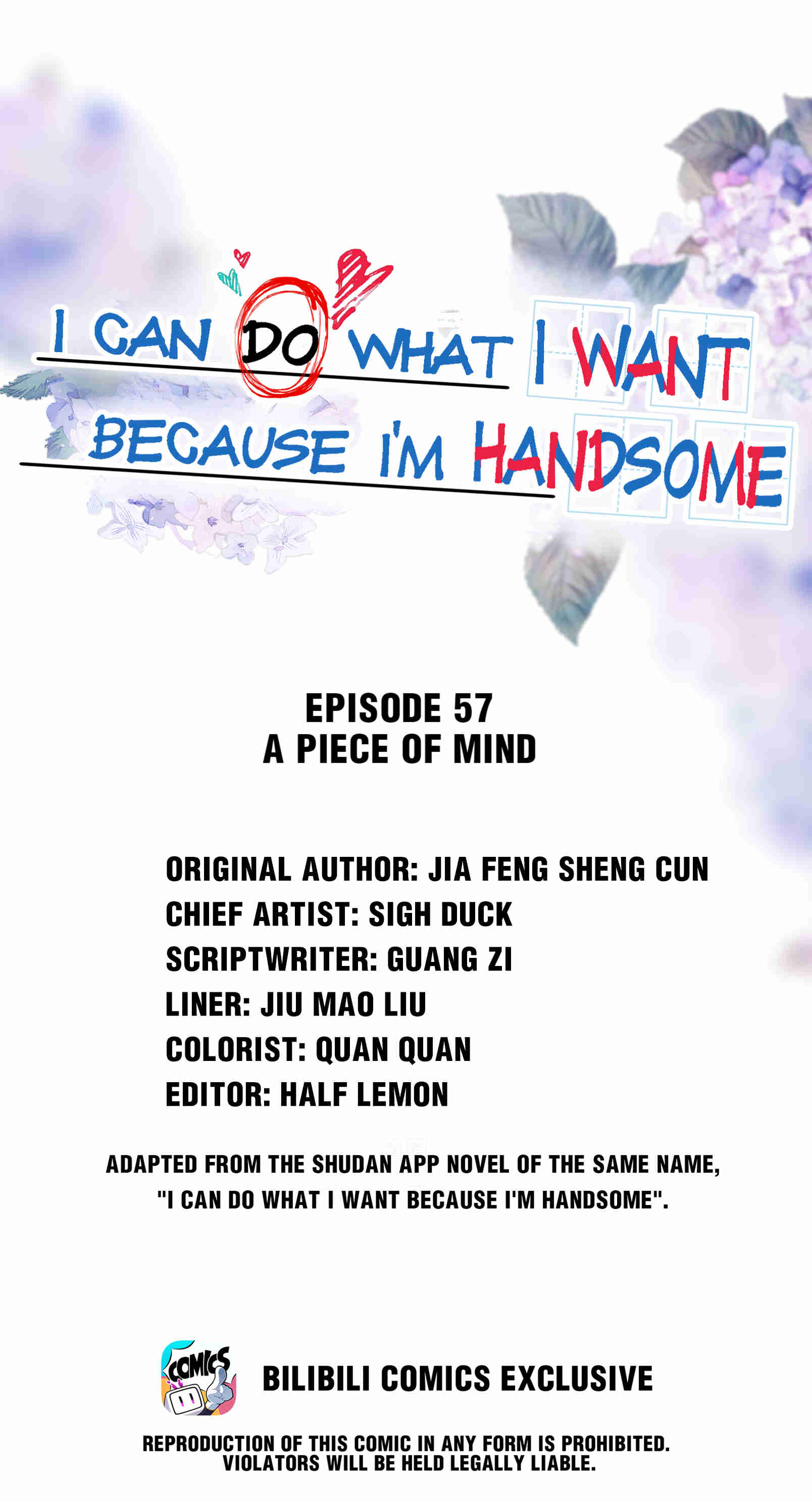 I Can Do What I Want Because I'm Handsome - Chapter 57: A Peace Of Mind